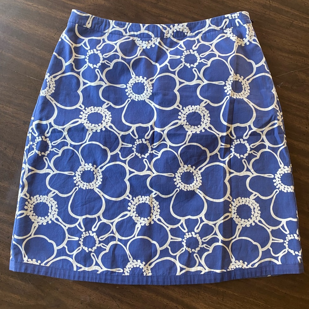 Boden floral a-line skirt